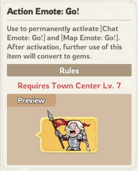 The Go! action emote rewarded by the Burst of Life event