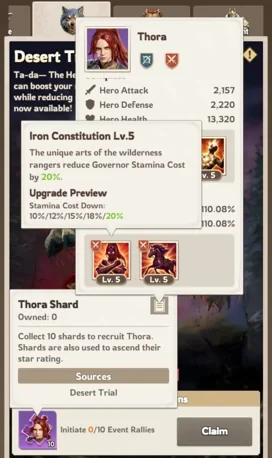 Thora's Iron Constitution skill