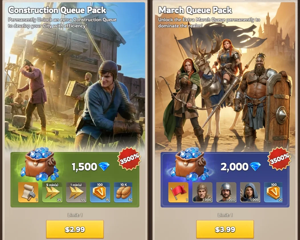 Alliance rewards and chests